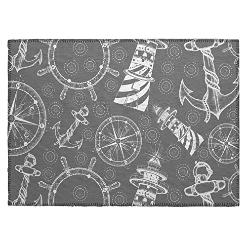 Harbor Ha9 Grey Coastal Rug Rectangle 10' X 14'