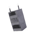 Bnf Hanging Closet Organizer With 3 Large Pockets For Sundries Plush Toy Clothes Grey | Household Supplies & Cleaning | Home Org