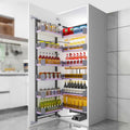 Volo Glass Panty Unit Storage System For Modular Kitchen With 6 Layers And 12 Baskets (450 Mm), Others