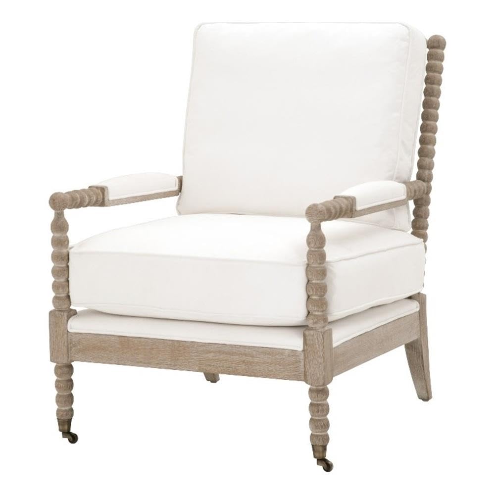 Rouleau LiveSmart Peyton-Pearl and Natural Gray Club Chair