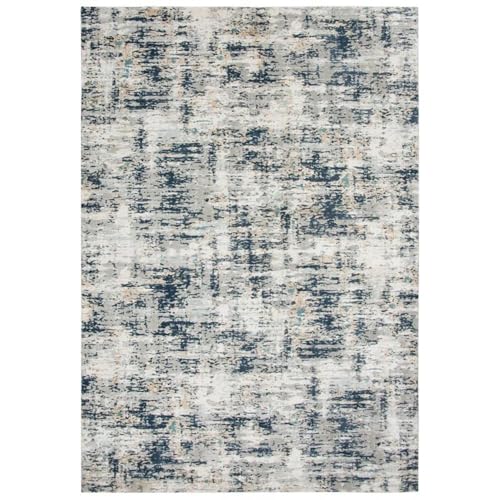 Rizzy Home Alora Decor Glamour 7'10"X9'10" Ivory/Teal/Ivory/Teal Power-Loomed Area Rug