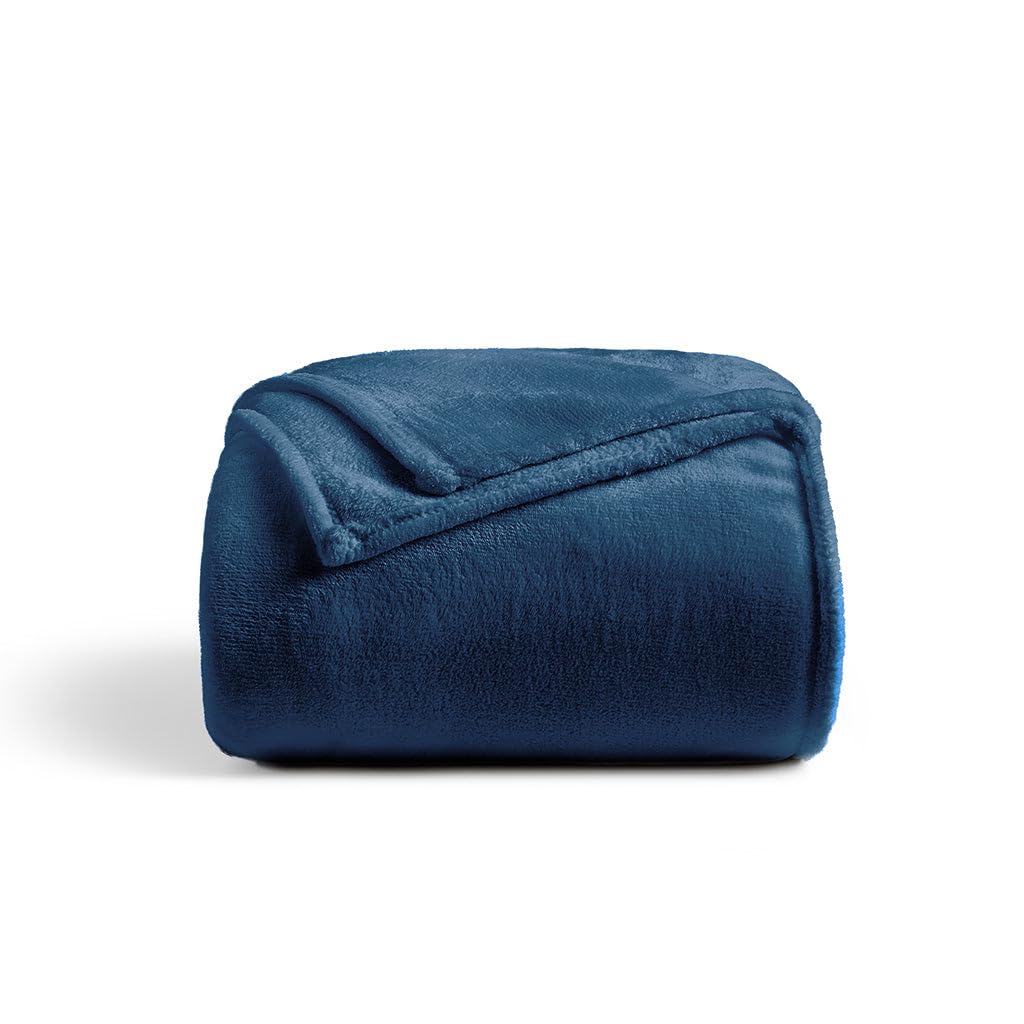 Cosy House Collection Full/Queen Size Fleece Blanket  All Season, Lightweight & Plush Hypoallergenic  Microfiber Blankets for 