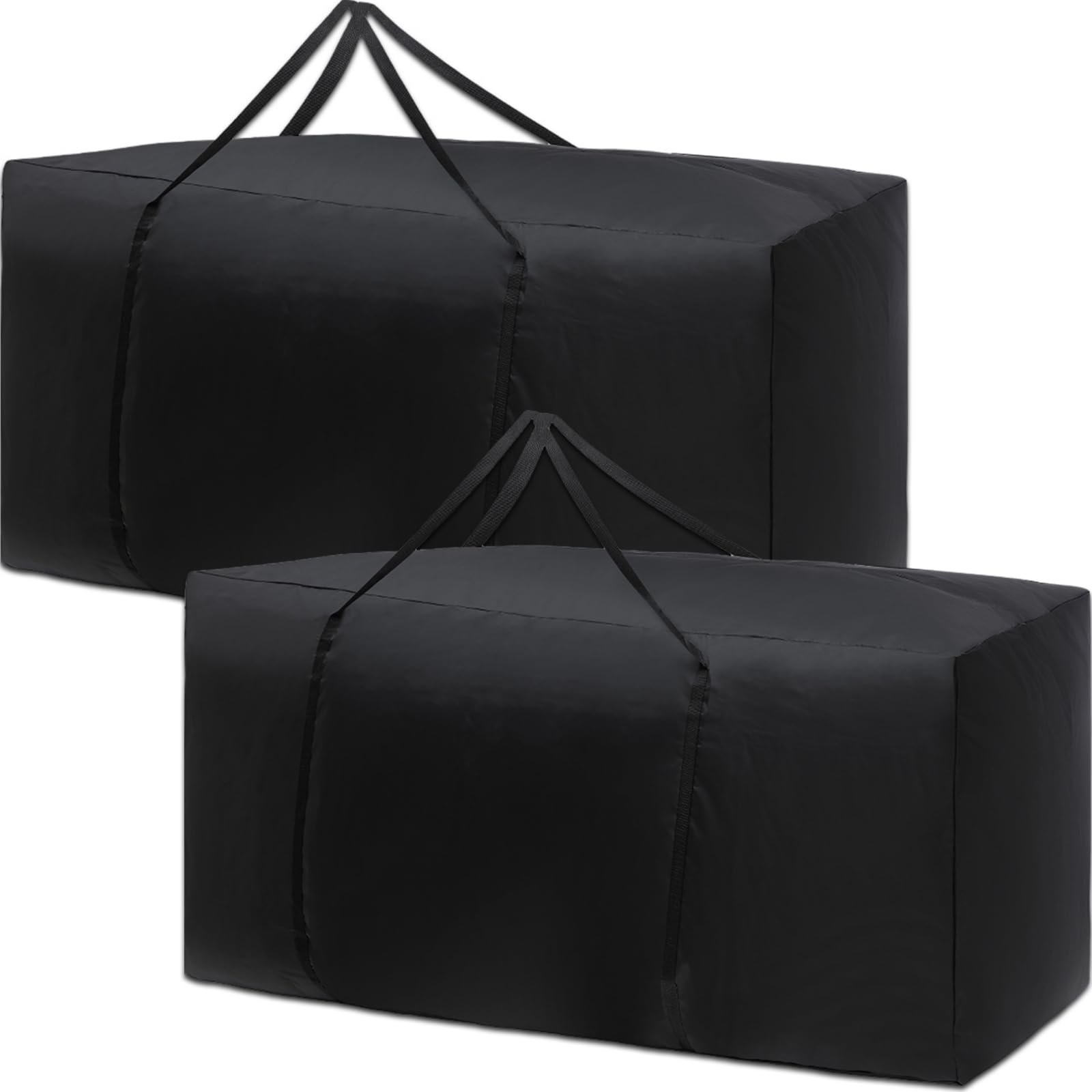 Silkfly 2 Pcs Patio Cushion Storage Bags 48 L x 15 W x 22 H Outdoor Cushion Storage Bag Extra Large Zippered Furniture Pillow Pr
