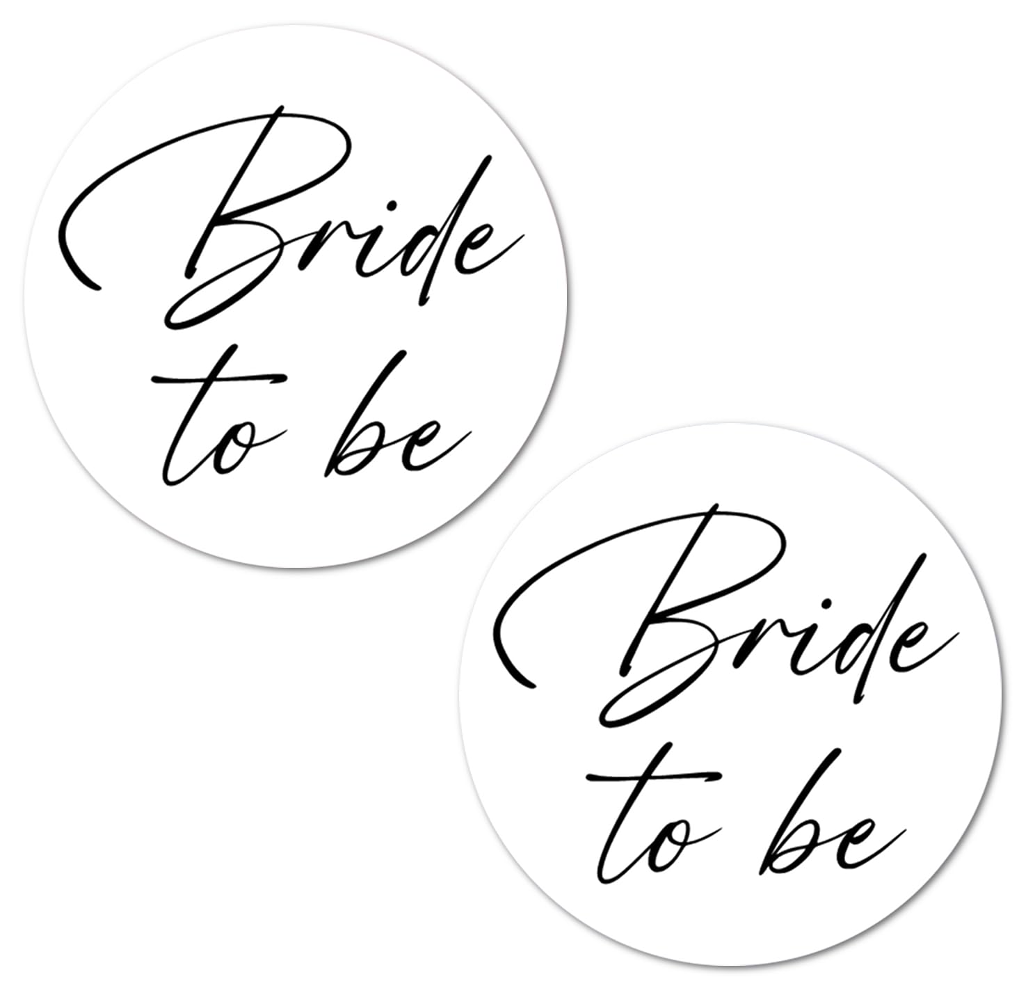 40 Bride To Be Stickers, 2 Inch Big Round Glossy Labels, Great For Bachelorette, Weddings, Bridal Shower, Engagement Party, Part