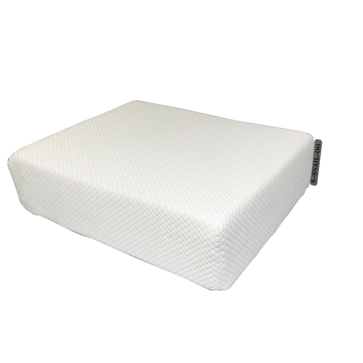 S-Snail-Oo Cube Memory Foam Pillow For Side Sleepers, Thickness (4'/5'/6'), Ergonomic Memory Foam Square Pillow Supportive He