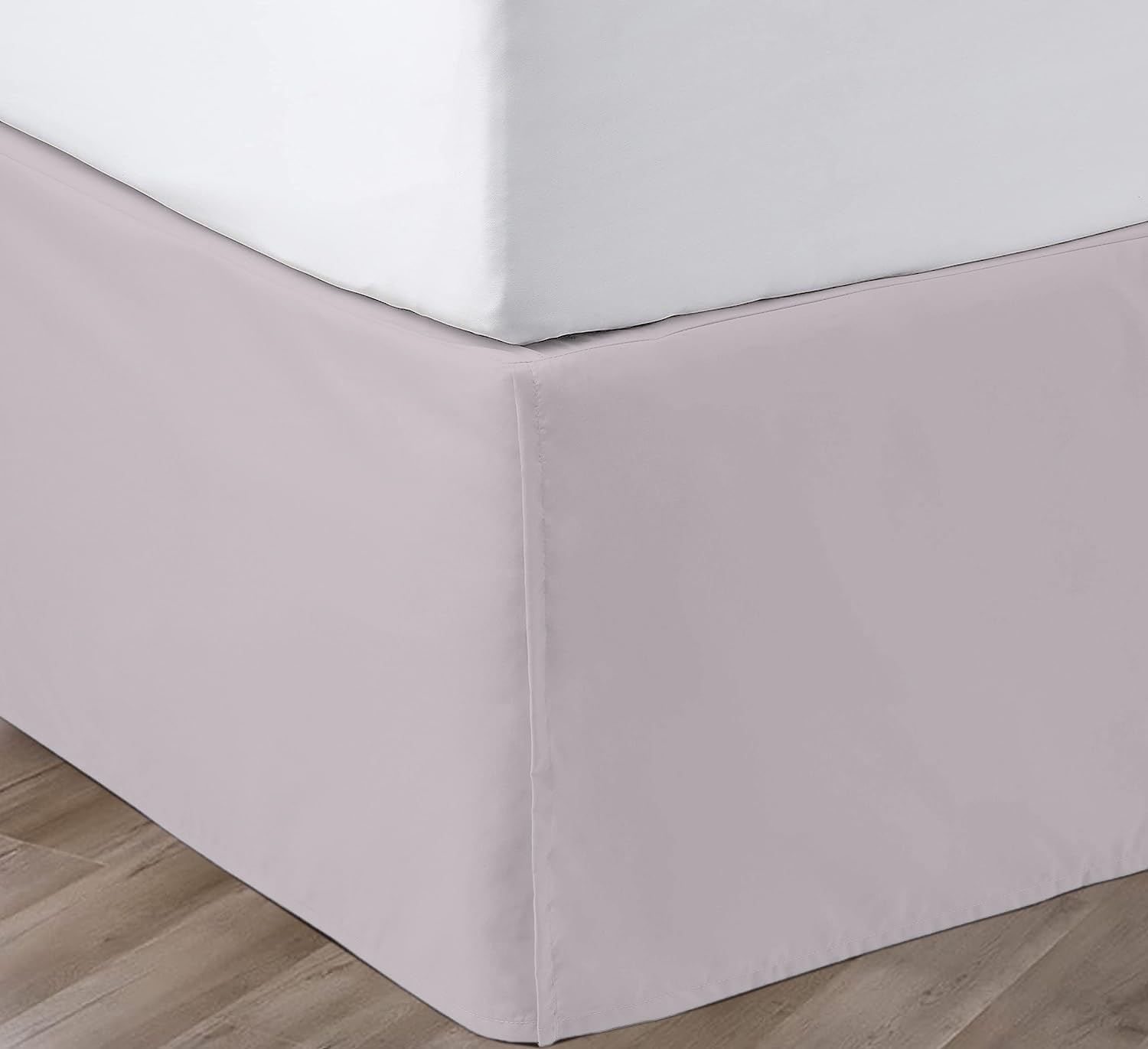 Sgi Bedding 18' Inch Drop Bed Skirt Full Size With Platform To Stay In Place Elegant Pleated Design With Split Corners Wrinkle