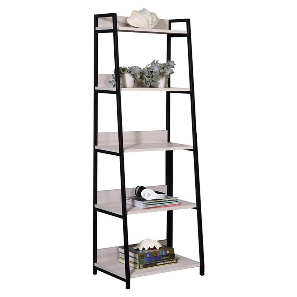 Acme Wendral 5 Wooden Tiers Ladder Bookshelf - Thumbnail 3