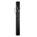 Torre & Tagus Modern Pendulum Wall Clock with Moving Woodpecker 25.75 Tall Bird Clock with Unique Metal Frame from Aluminum - Ha
