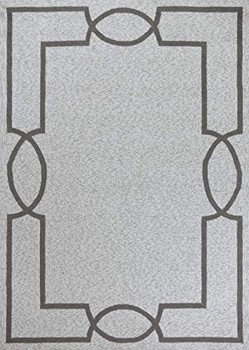 HomeRoots Decor 6'6' x 9'6' UV-Treated Polypropelene Oatmeal Area Rug