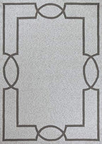 HomeRoots Decor 6'6' x 9'6' UV-Treated Polypropelene Oatmeal Area Rug