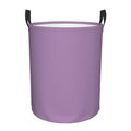 Violet Purple Laundry Hamper with Durable Handle Waterproof Collapsible Laundry Basket Round Dirty Clothes Storage Basket for Ba