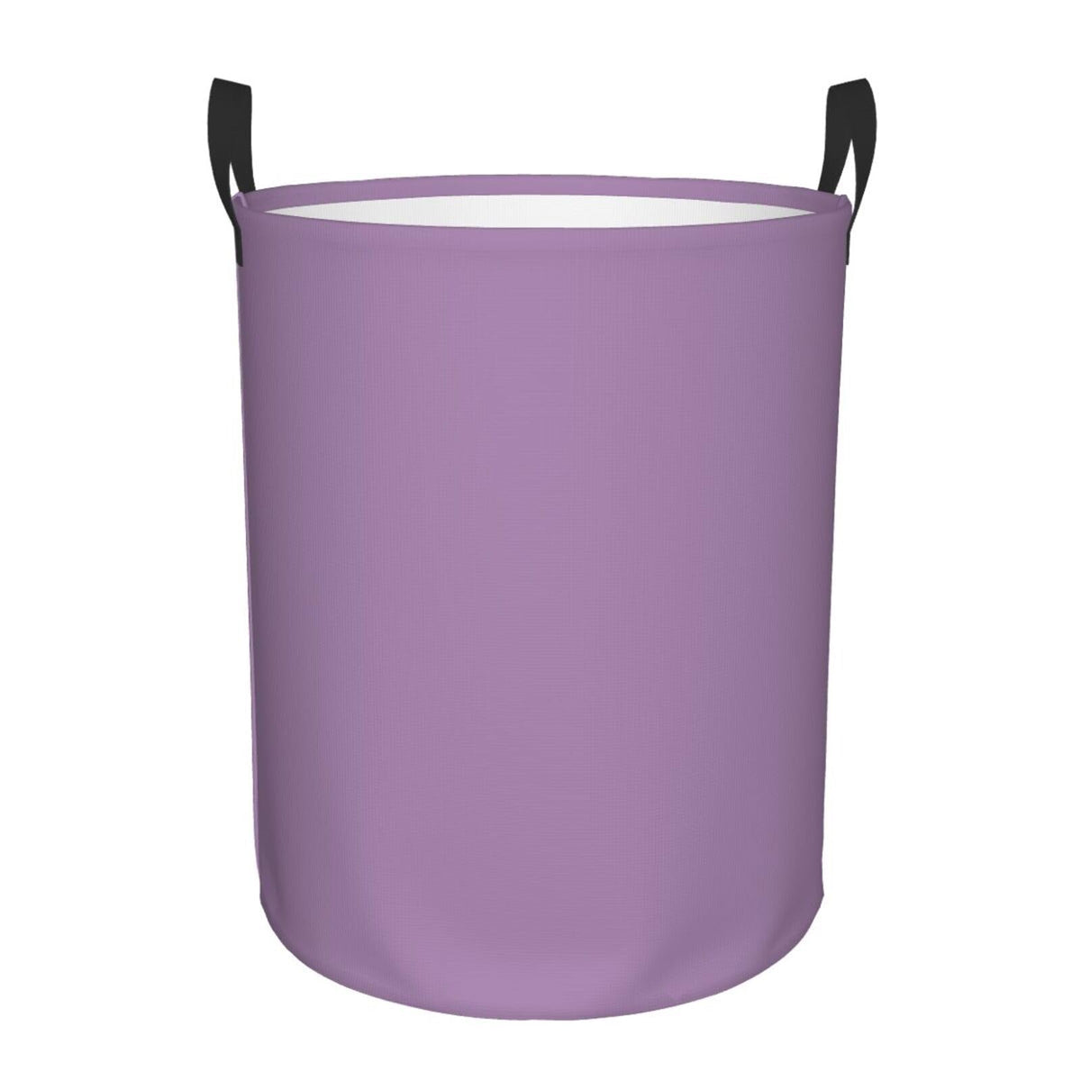 Violet Purple Laundry Hamper with Durable Handle Waterproof Collapsible Laundry Basket Round Dirty Clothes Storage Basket for Ba