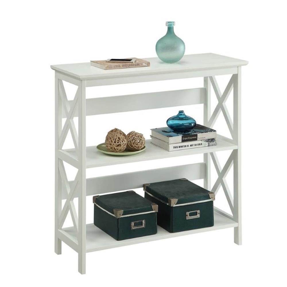 Convenience Concepts Oxford 3 Tier Bookcase, White