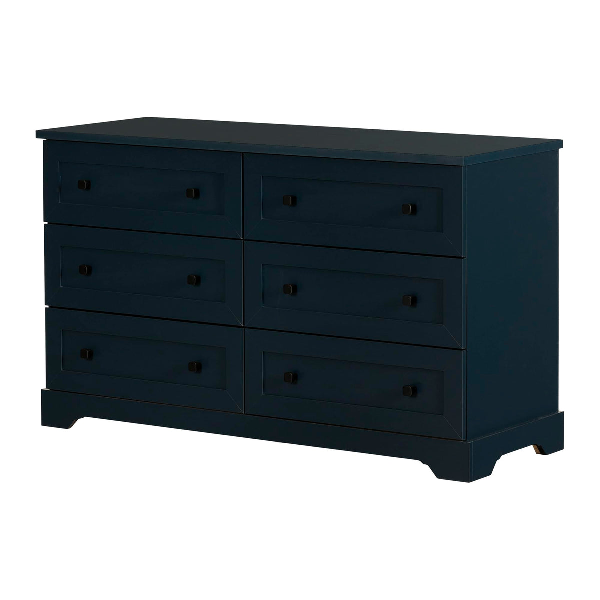 South Shore Hazen 6-Drawer Double Dresser, Navy Blue