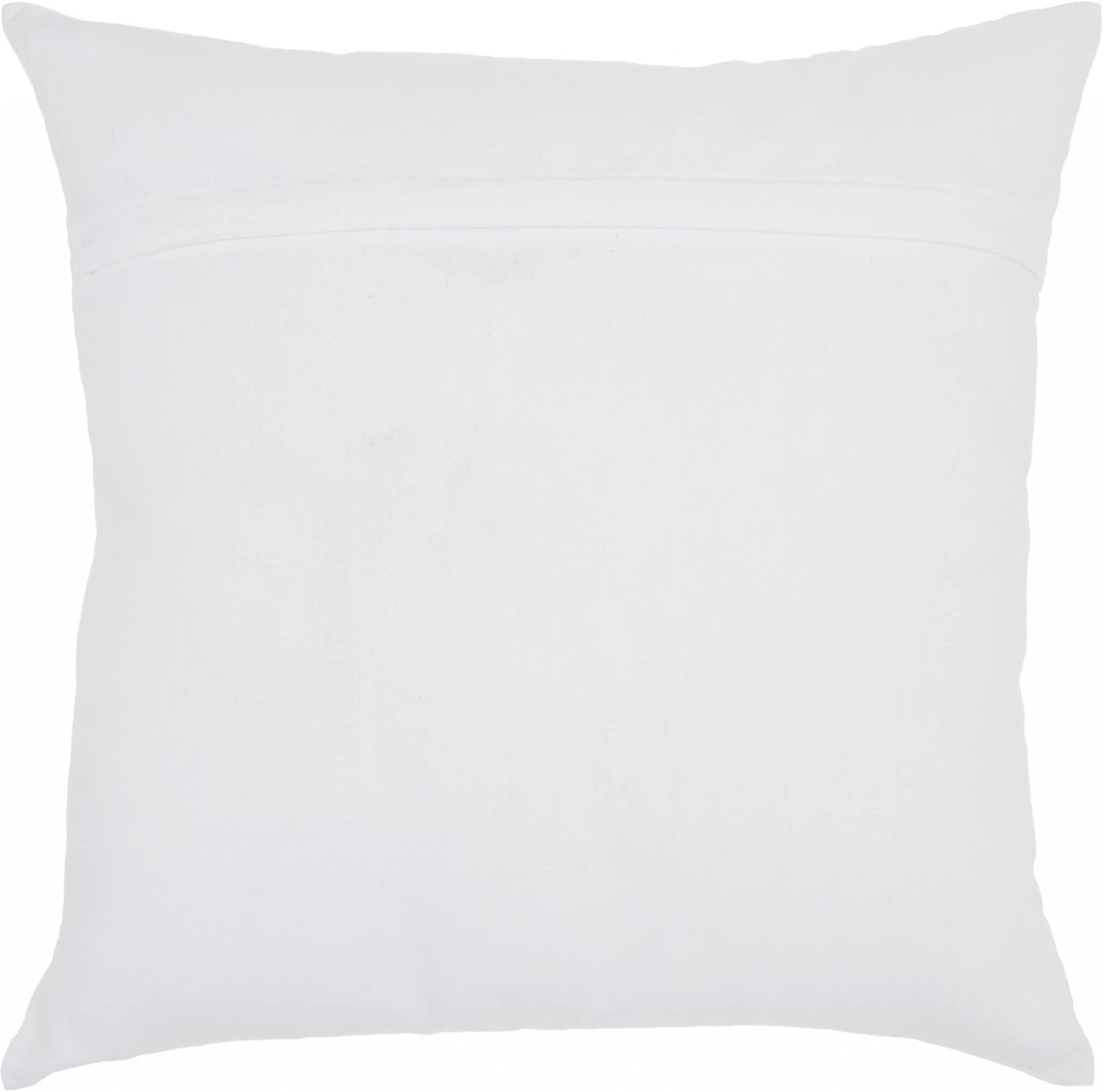 HomeRoots 100% Cotton White and Teal Groovy Llama Throw Pillow