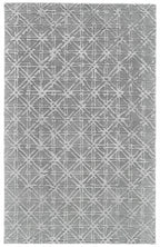 HomeRoots 511601 8 x 11 ft. Gray & Silver Wool Abstract Hand Tufted Handmade Rectangle Area Rug
