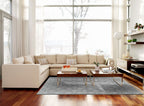 HomeRoots 511601 8 x 11 ft. Gray & Silver Wool Abstract Hand Tufted Handmade Rectangle Area Rug