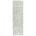 Rizzy Home Alora Decor London 2'6" X 10' Solid Green/Gray/Rust/Blue Hand-Tufted Area Rug