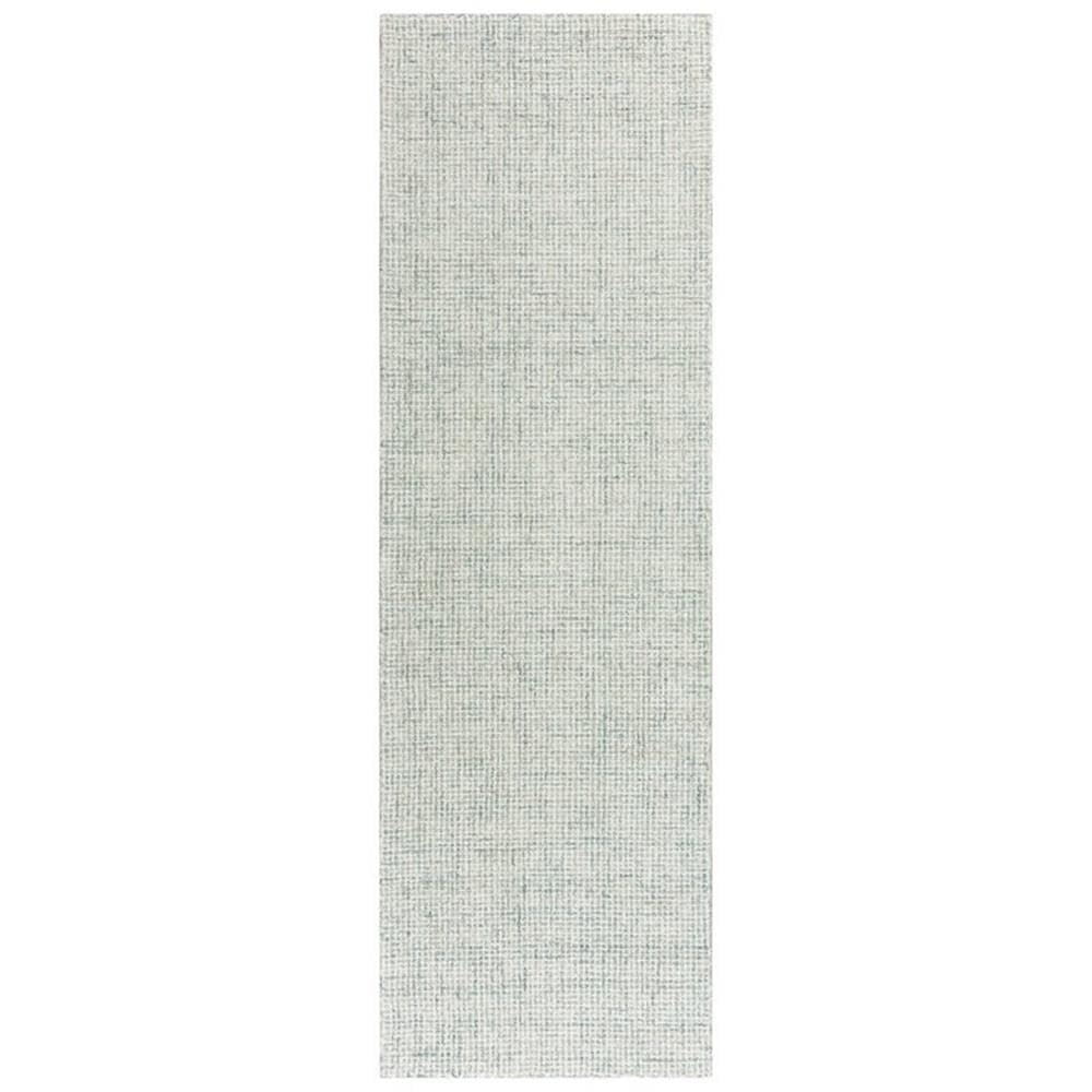 Rizzy Home Alora Decor London 2'6" X 10' Solid Green/Gray/Rust/Blue Hand-Tufted Area Rug