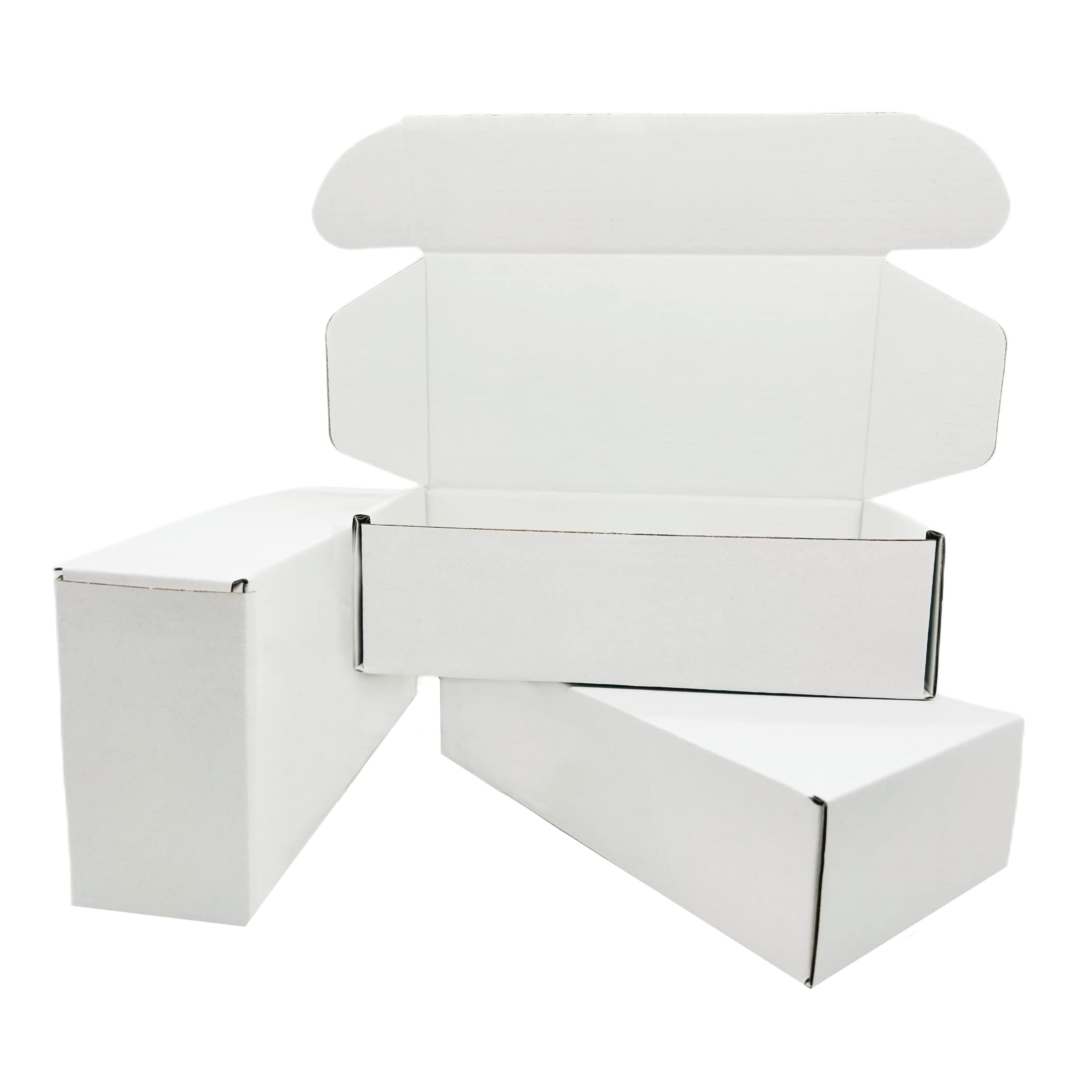 Small White Box 7 X 3.5 X 2 Inch 50 Pack Recyclable Corrugated Gift Mailers Storage Business Packaging Shipping Boxes