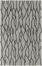 HomeRoots 511847 10 x 13 ft. Taupe Black & Gray Wool Abstract Hand Tufted Handmade Stain Resistant Rectangle Area Rug