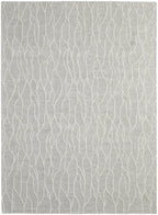 HomeRoots 511852 8 x 11 ft. Taupe & Ivory Wool Abstract Hand Tufted Handmade Stain Resistant Rectangle Area Rug