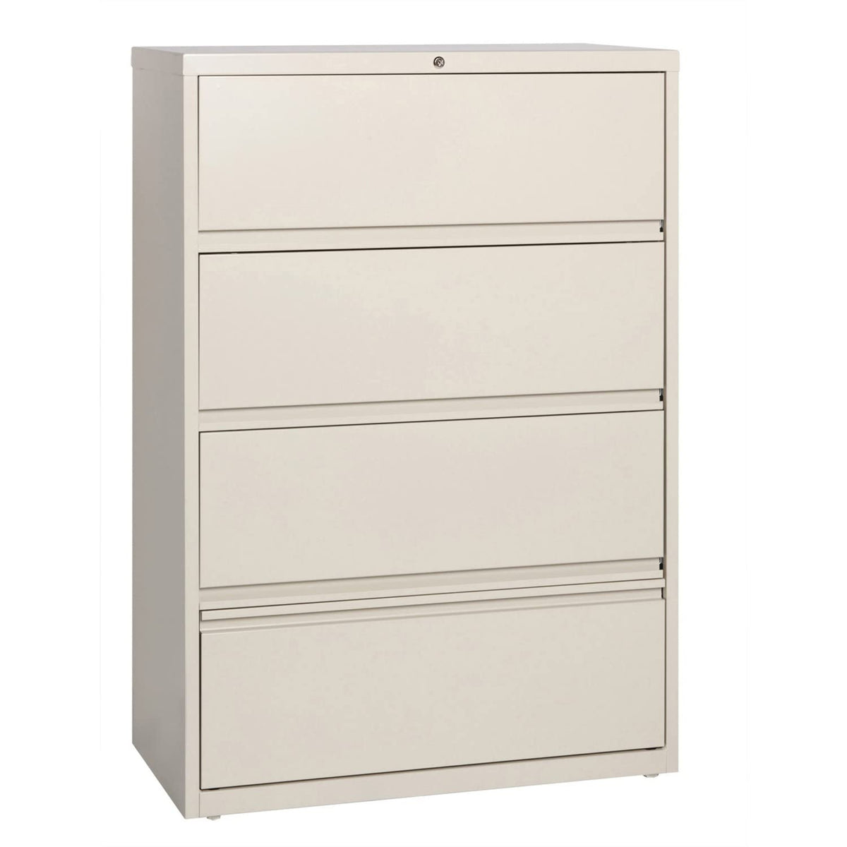 Lorell Llr43510 Receding Lateral File With Roll Out Sleeves, Putty