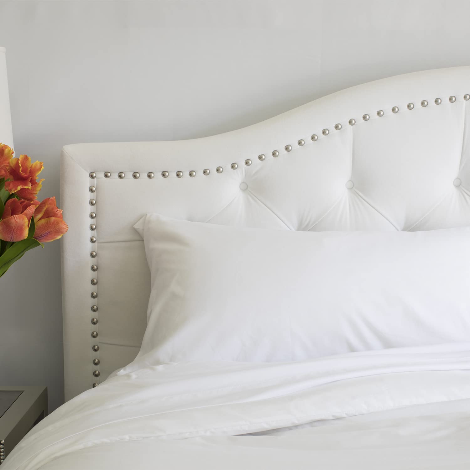 Peachskinsheets Classic White Sheet Set - 1500Tc Level Of Softness - Extra Soft Cooling Sheets For Hot Sleepers And Night Sweats
