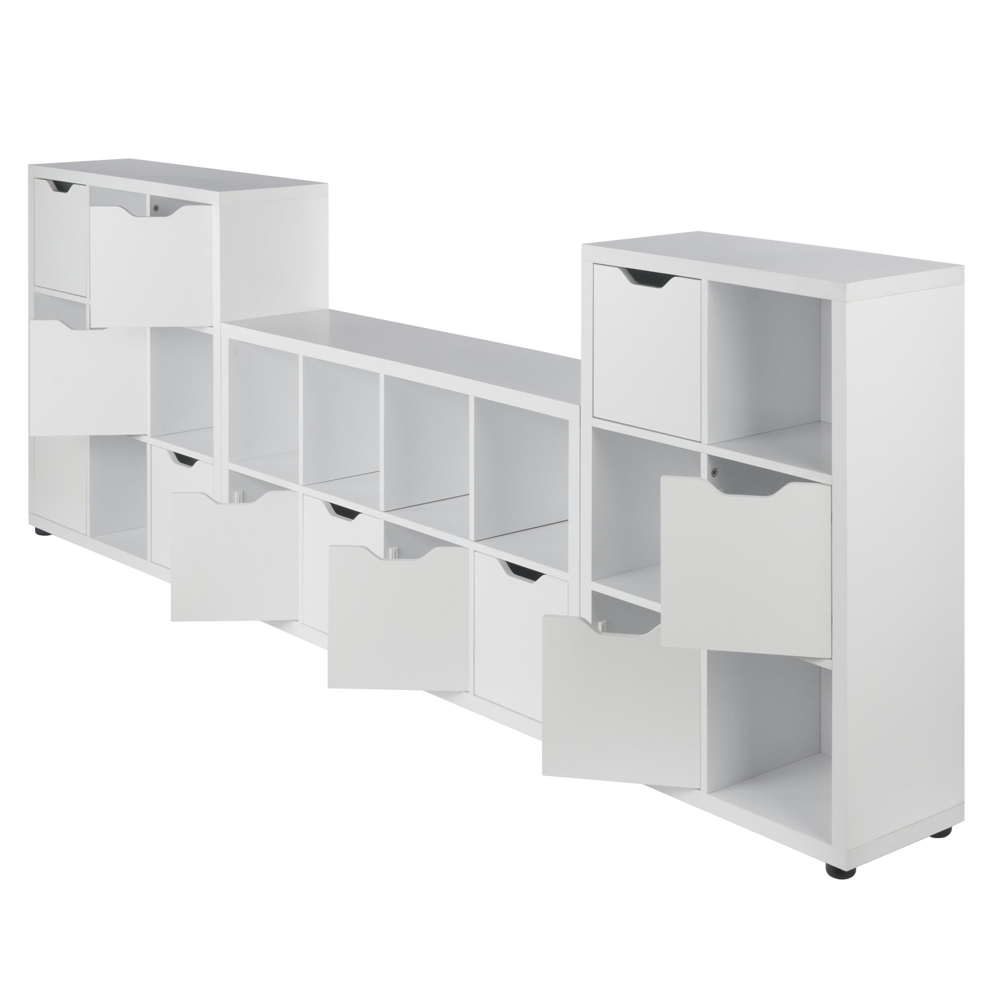 Winsome Julian 3-Pc Storage Cabinet Set, White