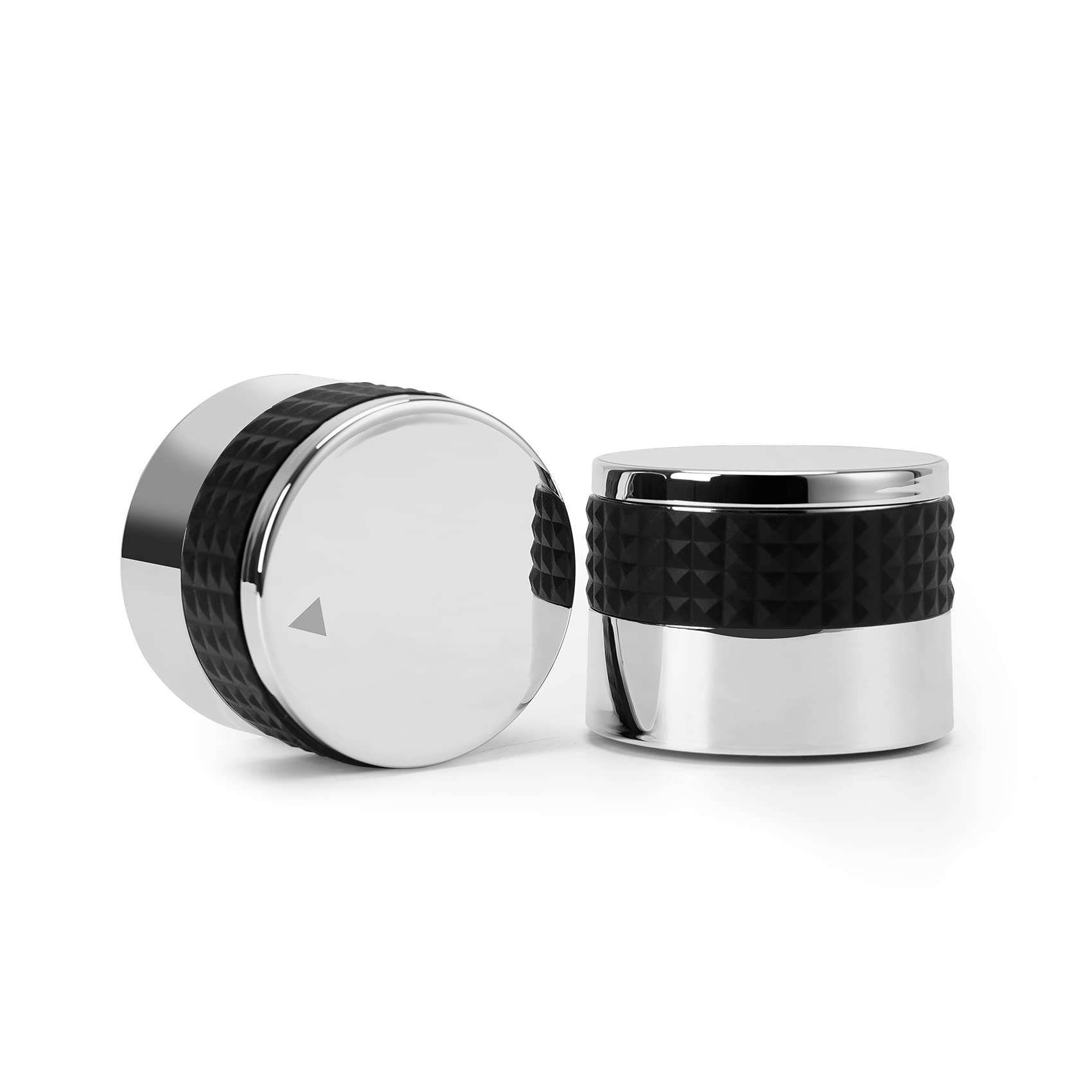 Only Fire Gas Grill Control Knobs, Chrome Plated Plastic Burner Knobs Replacement For Bbq Gas Grills With D Shaped Valve Stem, 2