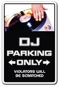 SignJoker] DJ ~Sign~ Parking Records Turn Tables Mixer disc Jockey Wall Plaque Decoration