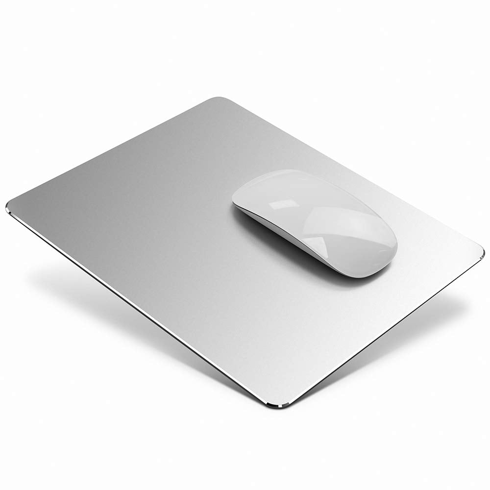 Honkid Metal Aluminum Mouse Pad, Office And Gaming Thin Hard Mouse Mat Double Sided Waterproof Fast And Accurate Control Mousepa