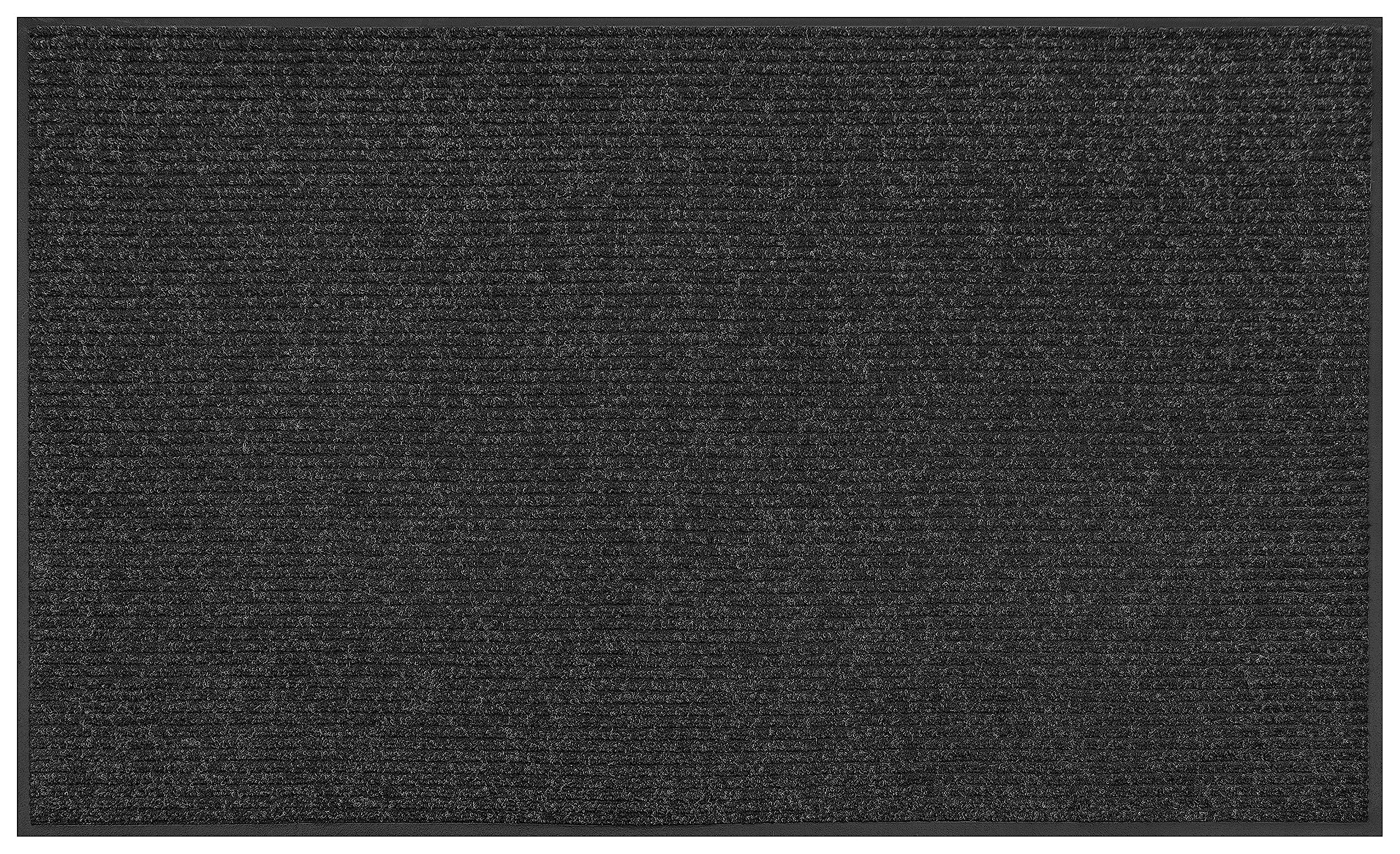 Apache Mills Enviroback Apache Rib Doormat, 18' X 27', Onyx