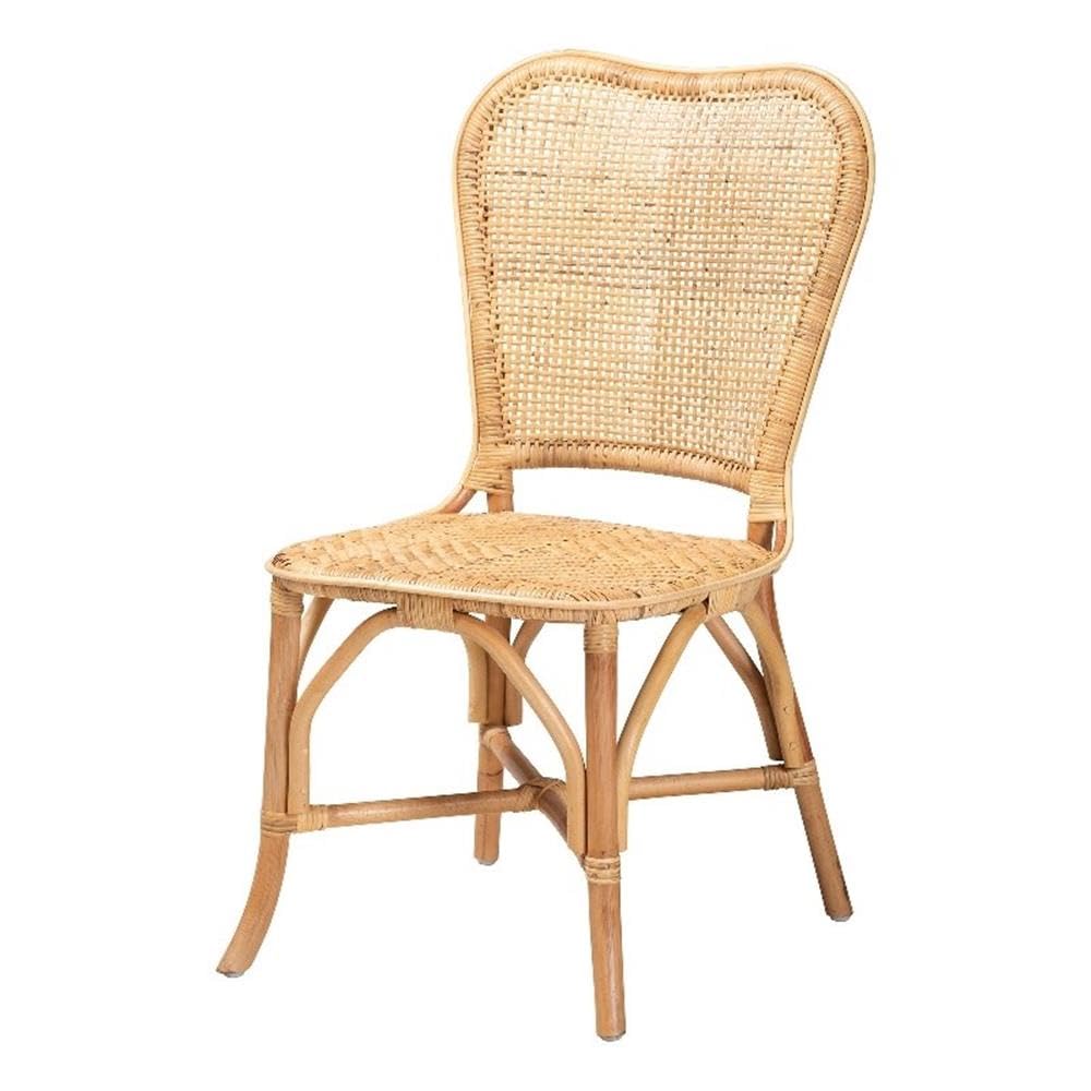 Baxton Studio Irene Modern Bohemian Natural Rattan Dining Chair