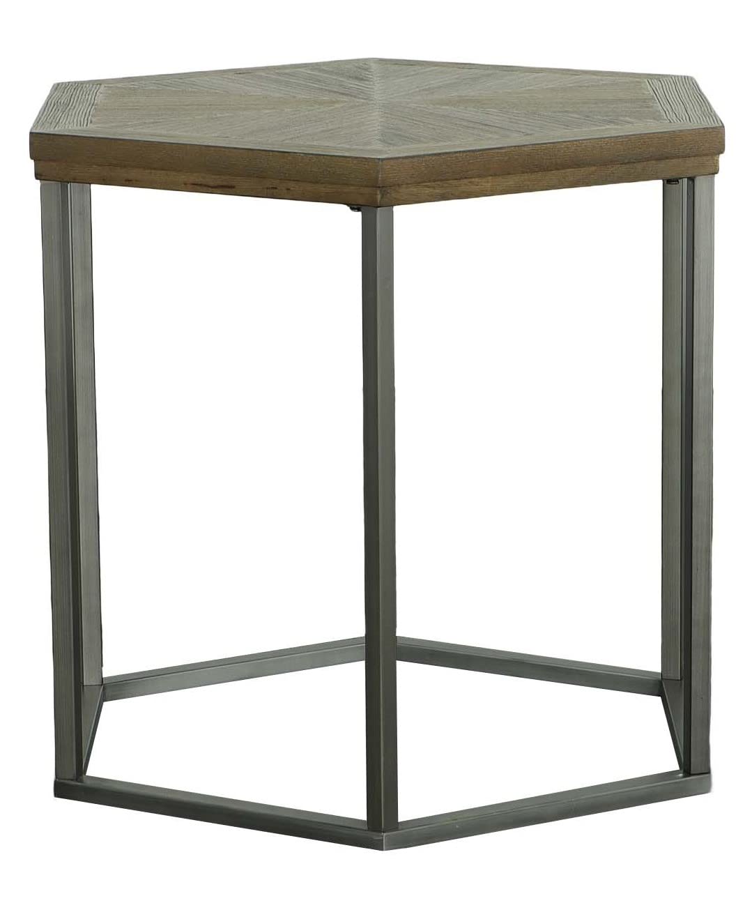 Progressive Furniture Adison Cove Hexagon End Table Ash Blonde