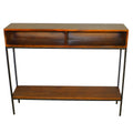 Carolina Cottage Edvin Console Table in Chestnut Finish