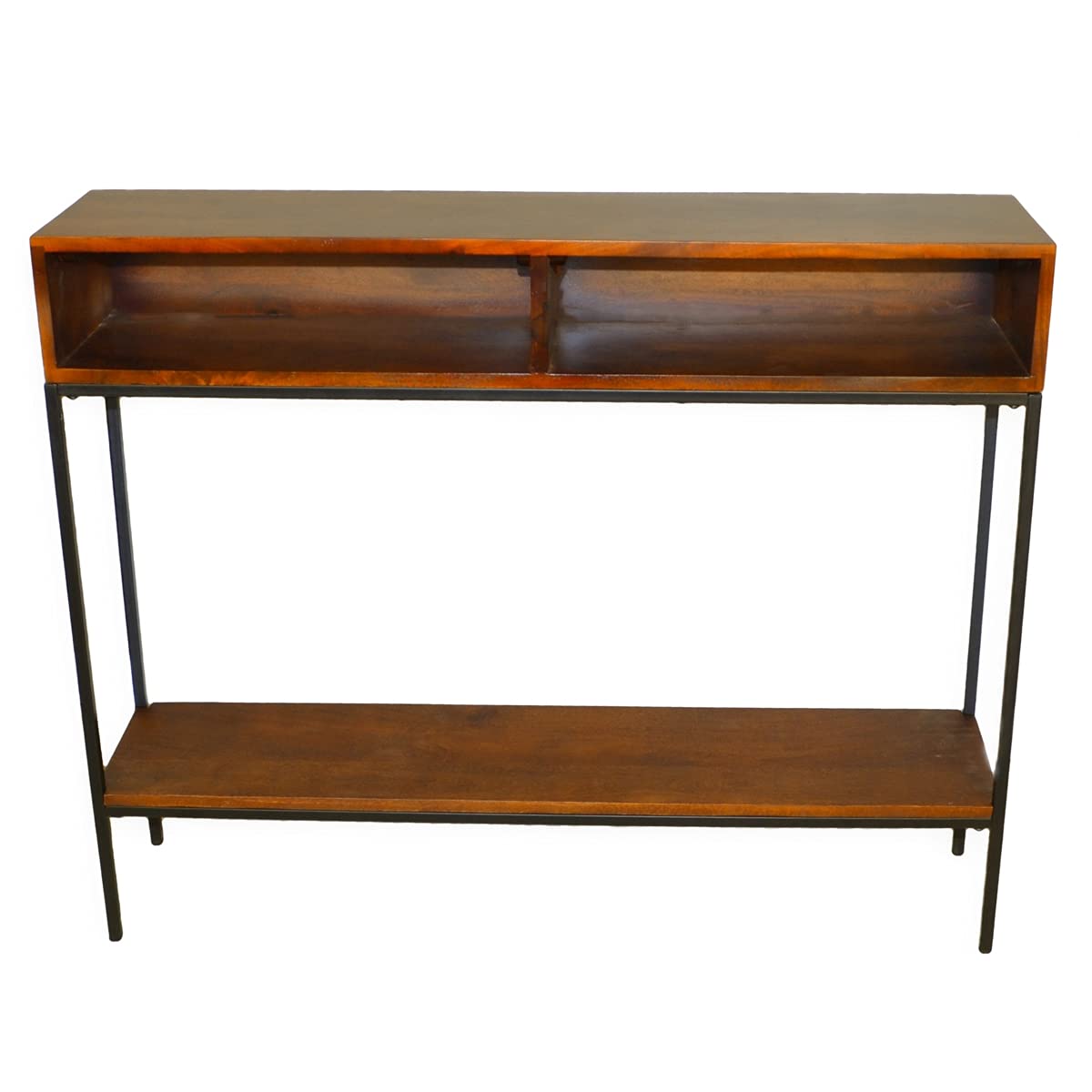 Carolina Cottage Edvin Console Table in Chestnut Finish