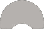 Mobile 48W x 72L Kidney Grey Thermal Laminate Activity Table - Height Adjustable Short Legs