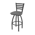 410 Jackie 25 Swivel Counter Stool with Black Wrinkle Finish and Graph Coal Seat