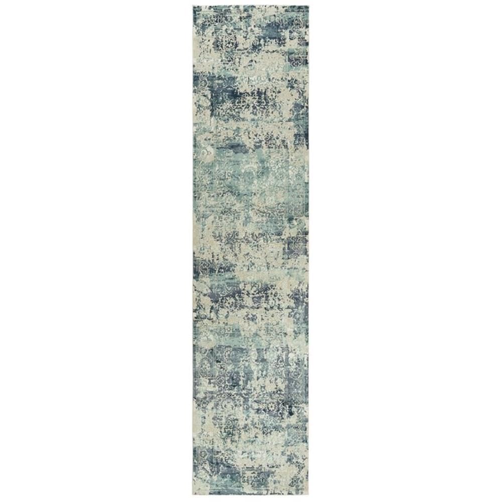 Rizzy Home Alora Decor Glamour 2'7" X 9'6" Gray/Teal/Gray/Rust/Blue Power-Loomed Area Rug