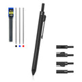 Youmi Multicolor Pen 4 In 1 Multifunction Pen With Metal Cased 0.5Mm Mechanical Pencil Red Ballpoint Pen Blue Ballpointpen And B