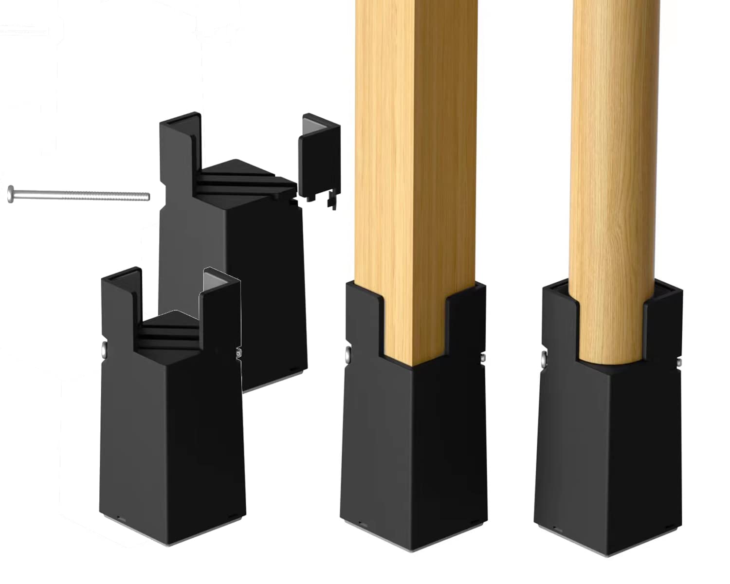 Sephyroth Adjustable Bed Risers Furniture Risers 4Pack With Screw Clamp.Table Desk Chair Risers.Bed Risers 4Inch Fit Furniture'S