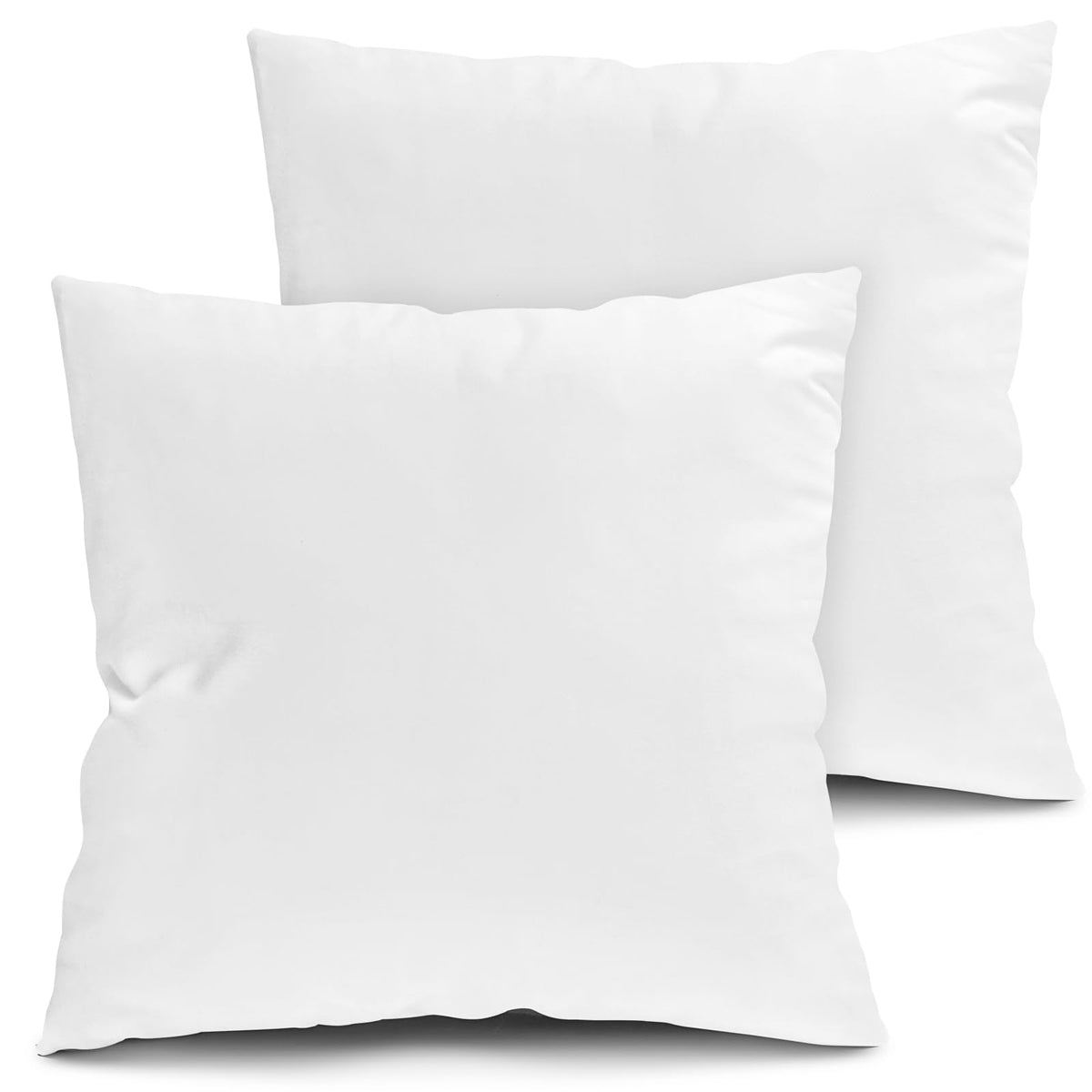 Fixwal Throw Pillow Inserts Set Of 2-20 X 20 Inches Bed And Couch Pillows - Indoor Decorative Pillows For Bed And Sofa