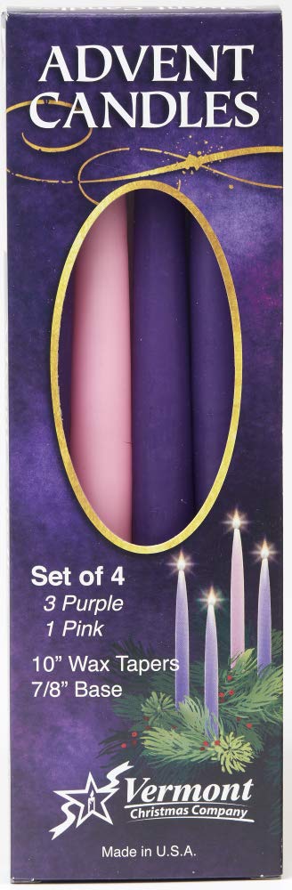 Christmas Advent Candle Set (Set of 4) - Made in The U.S.A.