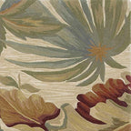 HomeRoots 102 X 138 Ivory Wool Rug