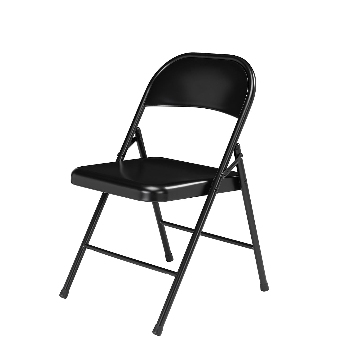 National Public Seating Commercialine Steel Folding Chair [Set Of 4] Color: Black