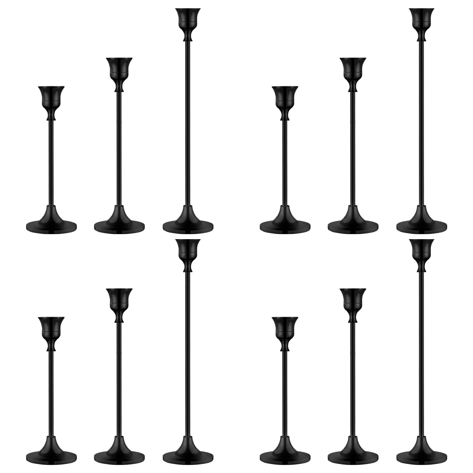 Candlestick Holders,Taper Candle Holder for Candlesticks Black Candelabra Candle Holder Vintage Candle Stick Candle Holder for F