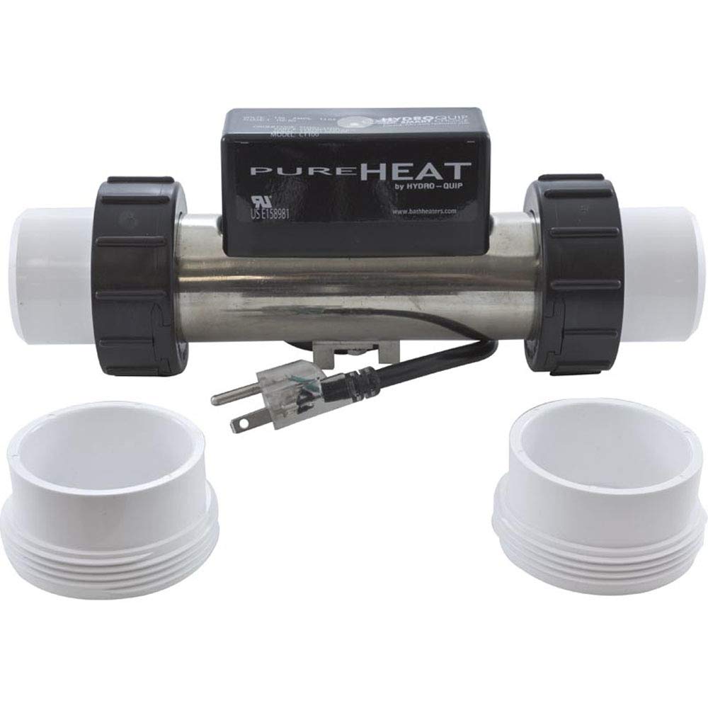 Hydro-Quip Pure Heat 2In In-Line Compact 1.5Kw Whirlpool Bath Heater Ph301-15Uv
