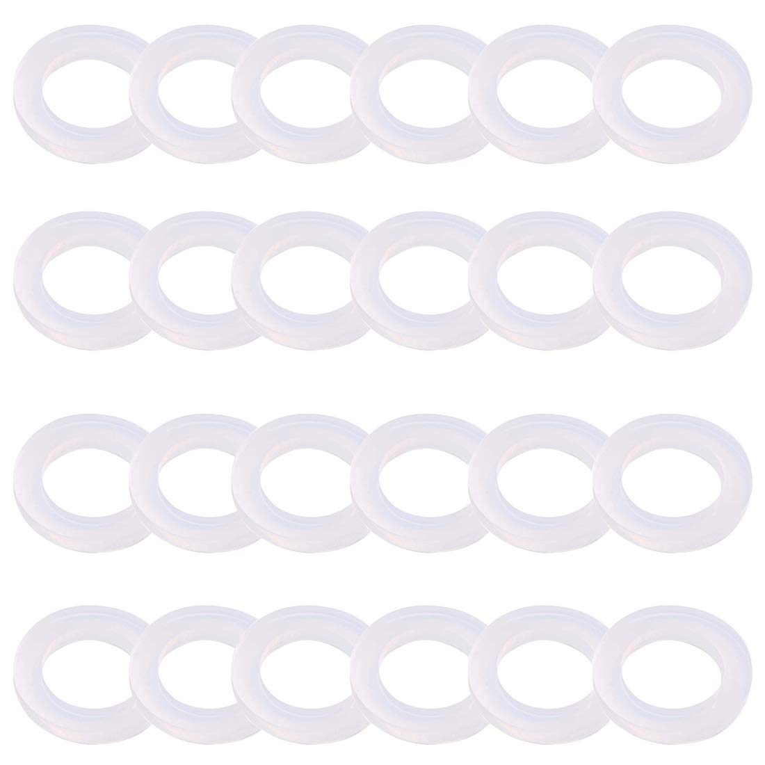 Sdtc Tech 24-Pack Leak Preventing Silicone Gaskets Shower Hose Washers For Standard 1/2 Inch Garden Hose Fittings (3/4' X 3/8 /
