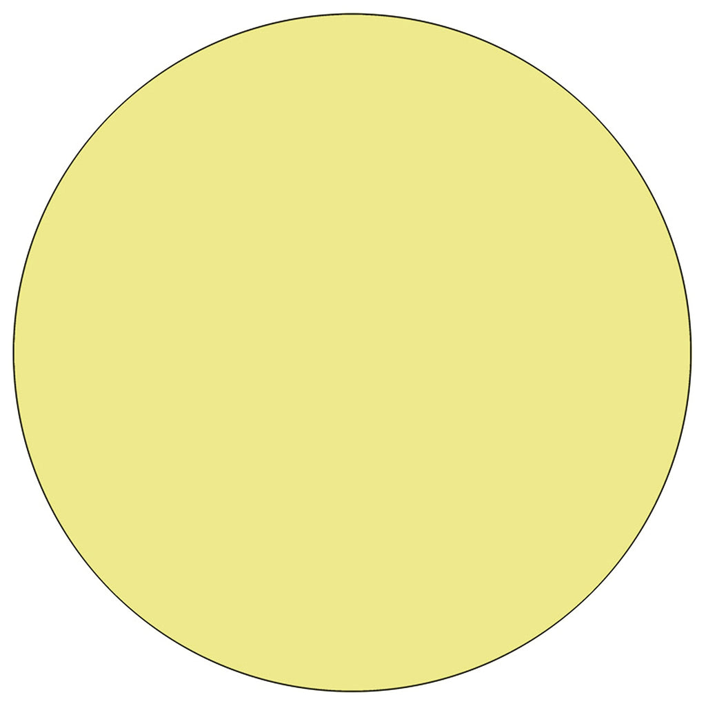 Flash Furniture Wren 48'' Round Yellow Thermal Laminate Activity Table - Height Adjustable Short Legs